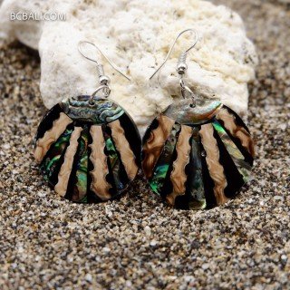 Special Offer Shell Earrings Authentic Handmade Bali Craft